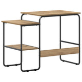 Desk with Storage Artisan Oak 100 x 50 x 75 cm 8007995