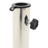 Parasol Base Black Granite and Stainless Steel 20 kg 45068