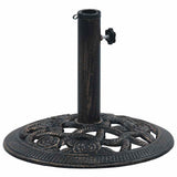 Umbrella Base Black and Bronze 9 kg 40 cm Cast Iron 47865