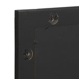 Bathroom Mirror Black 50x70x2.5 cm Engineered Wood and brass 4017679