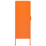 Storage Cabinet Orange Steel Medium Storage Cabinet Rectangular 336174
