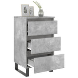 Bedside Cabinets 2 pcs Concrete Grey 40x35x69 cm Engineered Wood 826949