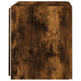 TV Wall Cabinets with LED Lights 2 pcs Smoked Oak 40.5x35x40 cm 837255