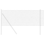 ZNTS Hexagon Fence Grey 0.4x100 m Steel 42005590