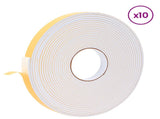 Self-adhesive Foam Tape 10 pcs White 20mm x 10m CR Foam 42024136