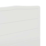 Headboard Gloss White Engineered wood 888027