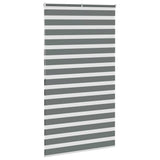 Zebra Blind Dark Grey 130x200 cm Fabric Width 125.9 cm Polyester 4014163