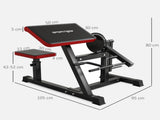 Adjustable Preacher Curl Bench, Multi-Functional Weight Bench with Handlebar and Elbow Cushion for T3398P425059
