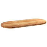 Table Top Light Brown 140x60x4 cm Solid Wood Oak Oval 4009076