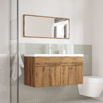 ZNTS 3 Piece Bathroom Furniture Set Artisan Oak Engineered Wood 3328588