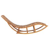Sun Lounger Natural wood 49390