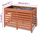 Planter 100x50x71 cm Wood 42349