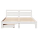 Bed Frame without Mattress White 120x190 cm Small Double Solid Wood Pine 3309867