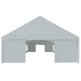 Tent Fabric without Frame Grey 12 x 6 m PE 43863