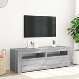 TV Cabinet with LED Lights Grey Sonoma 120x35x40 cm 815685