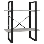 5-Tier Book Cabinet Concrete Grey 60x30x175 cm Engineered Wood 3081982