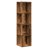 Corner Cabinet Old Wood 33x33x132 cm Engineered Wood 856722