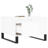 Coffee Table White 55x55x36.5 cm Engineered Wood 830764