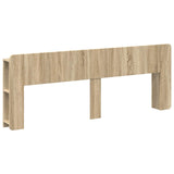 Headboard Cabinet with Storage Sonoma Oak Engineered Wood 8001239