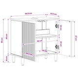Bathroom Sink Cabinet ARNHEM Concrete Grey 59.5 x 31.5x 59 cm 896568