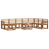 Outdoor Sofa Set 9 pcs Natural Solid Acacia Wood 3366847