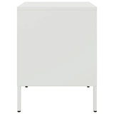 ZNTS Bedside Cabinets 2 pcs White 36x39x50.5 cm Steel 843065