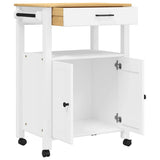 Kitchen Trolley MONZA 60x40x88.5 cm Solid Wood Pine 376099