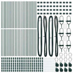 Fence Post Other 52 pcs Green 3.2 x 3.2 x 80 cm Steel 3350110