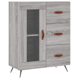 Highboard Grey Sonoma 69,5x34x180 cm Engineered Wood 3189483