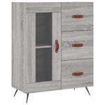 Highboard Grey Sonoma 69.5x34x180 cm Engineered Wood 3189483
