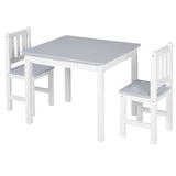 Kids Table and Chair Set 3 Pieces Toddler Preschoolers Desk with 2 Chairs for Indoor Study Rest T3398P347694