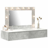 Dressing Table Grey 100 x 40 x 70 cm Engineered Wood 865238
