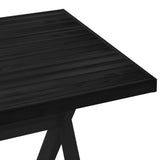 Dining Table NOAIN 160 cm Solid Pine Wood Black Rectangular 42020914
