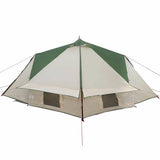 Teepee Tent 4-Person Green and Grey 388 x 320 x 169 cm 42004074