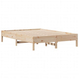 Bookcase Bed without Mattress 140x200 cm Solid Wood Pine 3322831
