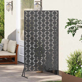Privacy Screen 100 x 50 x 180 cm Steel Black 868577