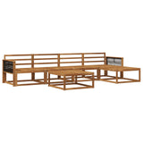 Outdoor Sofa Set 6 pcs Natural Solid Acacia Wood 3382502