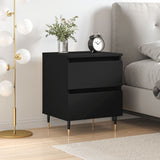 Bedside Cabinet Black 40x35x50 cm Engineered Wood 826862
