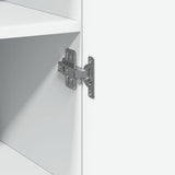 Slim Storage Cabinet White 50x42.5x225 cm Engineered Wood 3281301