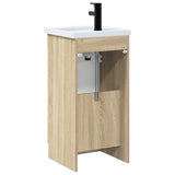 Bathroom Vanity with Sink Sonoma Oak 42 x 40 x 84.5 cm 890026