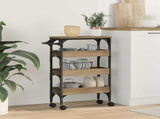 Kitchen Trolley Artisan Oak 53 x 20 x 76 cm Engineered Wood 883023