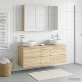 Bathroom Furniture Set 4 pcs Sonoma Oak 3406745