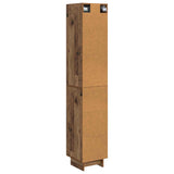 Cabinet Set 2 pcs Old Wood 34.5 x 33 x 90 cm Engineered Wood 3416374