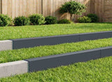 Garden Cover Profile 10 pcs 100 x 15 x 15 cm Steel Anthracite 8012967