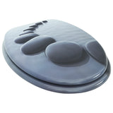 WC Toilet Seat MDF Lid Stones 140804