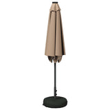 Garden Parasol with LED Lights and Base 270 x 270 cm Polyester 42036259