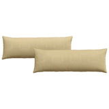 Sofa Pillows 2 pcs Grey Green 120 x 40 cm Corduroy Fabric 42013821