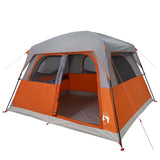 Family Tent Cabin 6-Person Orange Waterproof 94547