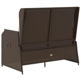 Garden Bench Brown Poly Rattan 3394459