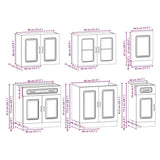 7 Piece Kitchen Cabinet Set Kalmar Sonoma Oak Engineered Wood 3314734